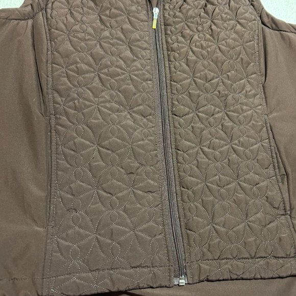 Women's Lovely Padded 2X Vest. Chocolate Brown. Preloved. (824) - Picture 3 of 3